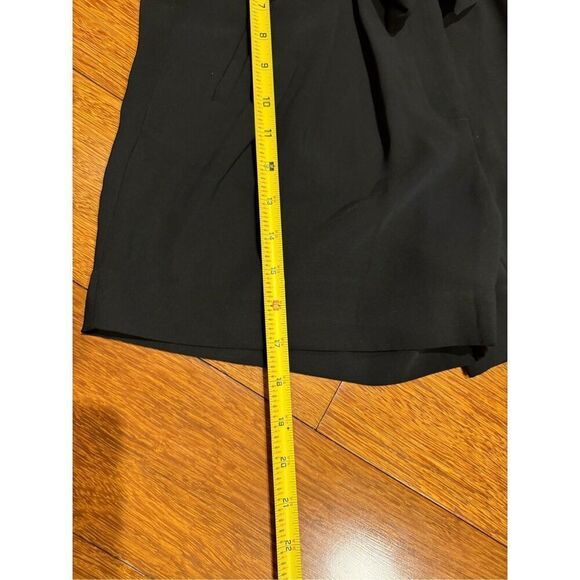 NWT H&M Women’s High Waisted Black Dress Shorts with Undetachable Sash Tie Sz 4 - Picture 4 of 10